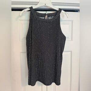 Adrianna Papell Black and White Polka Dot Dress